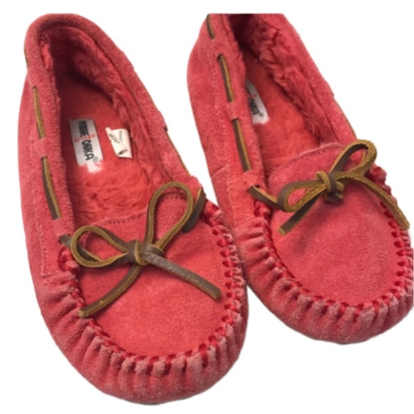 pink moccasins